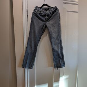 Club Monaco Button Fly Straight Jeans,10